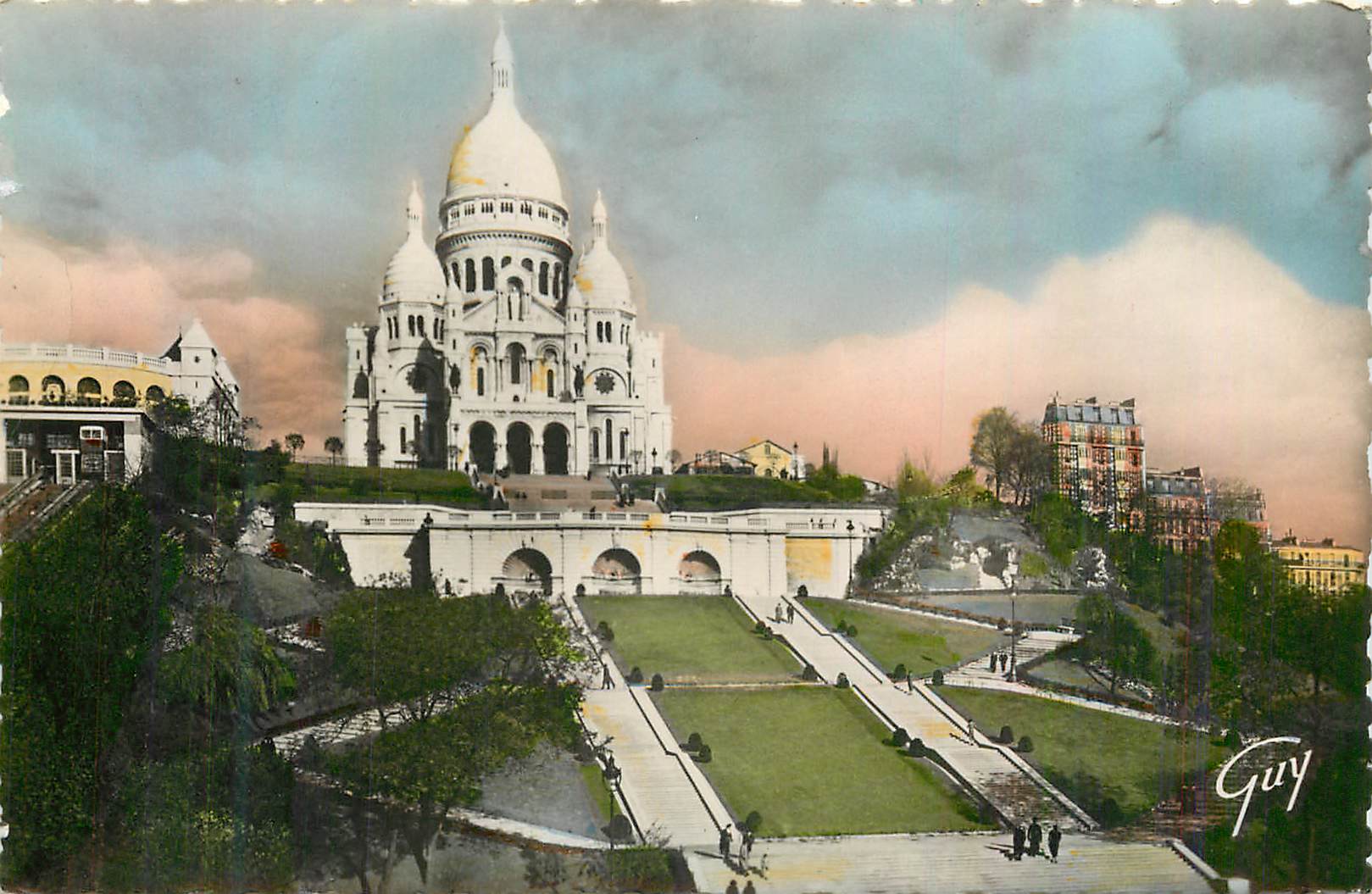CPM Paris et ses Merveilles Basilique du Sacre Coeur (1876 1910) et la Colline de Montmartre